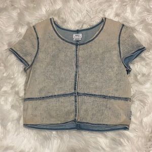 RVCA Denim Style Crop Top